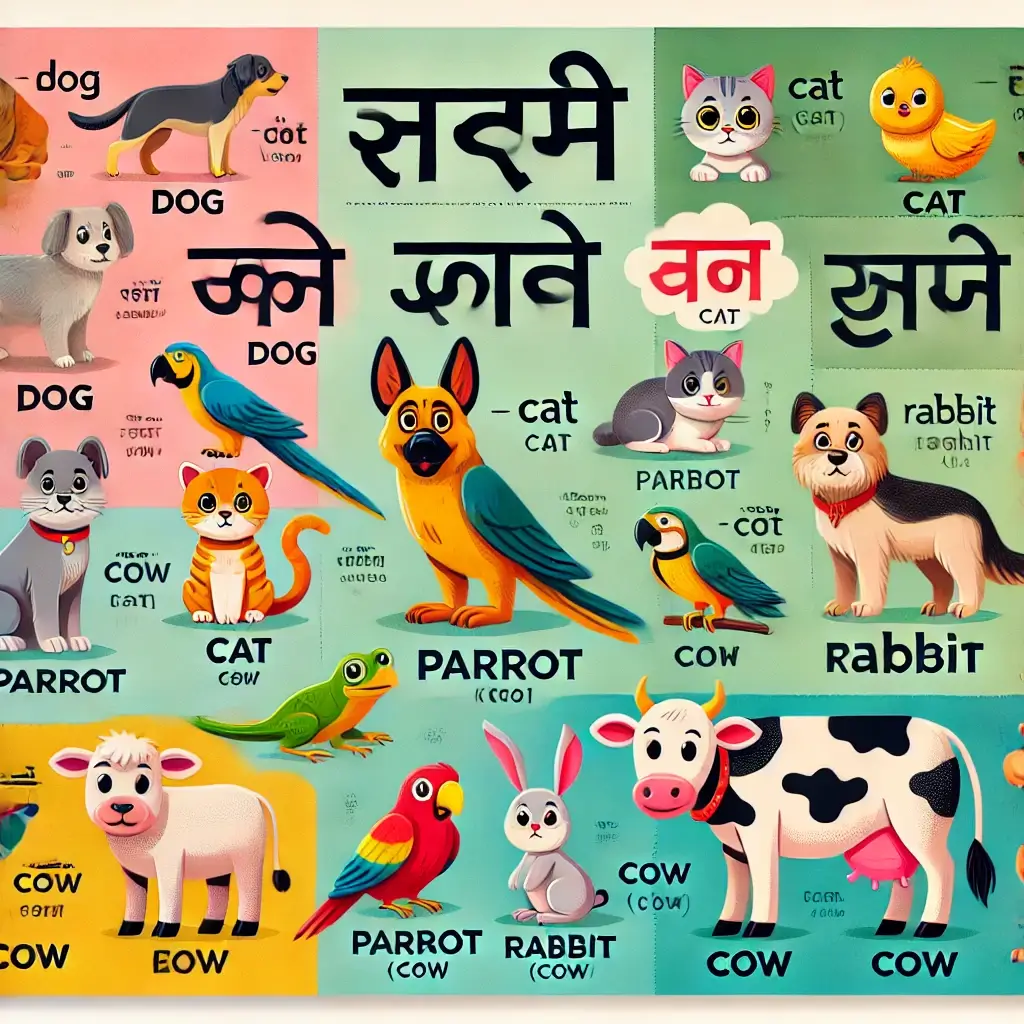 Pet Animals Name in Hindi and English